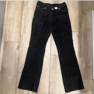 Black flare corduroy Levi’s
